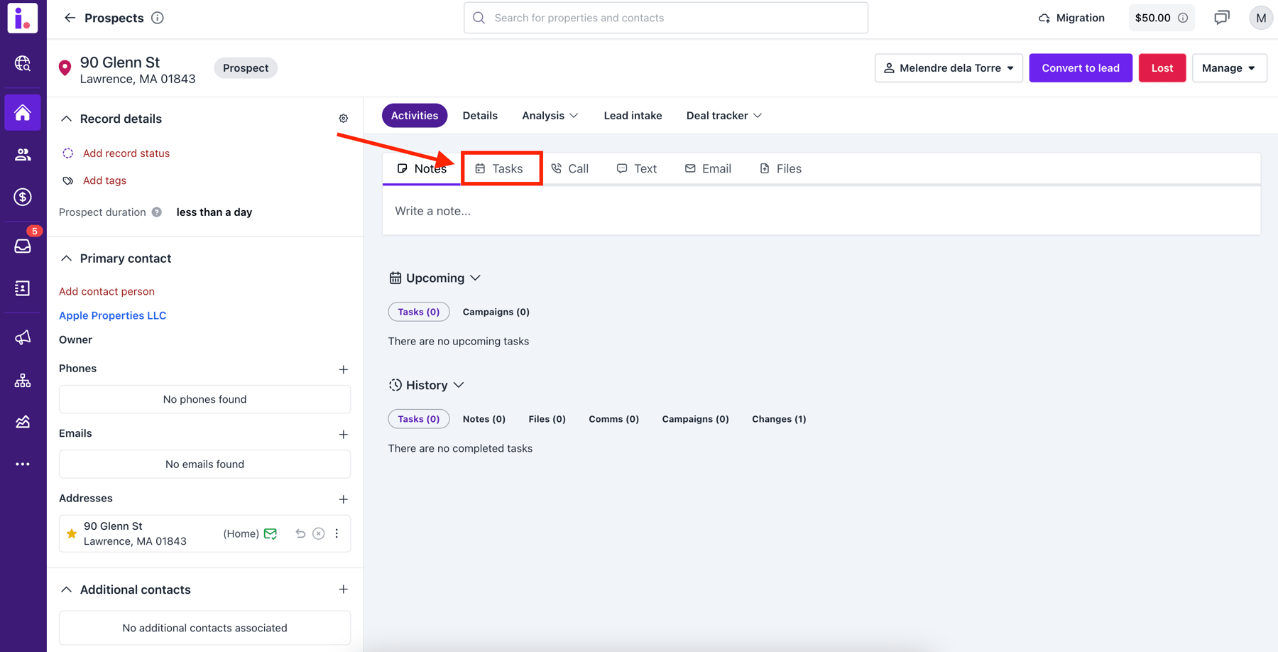 Create and manage tasks